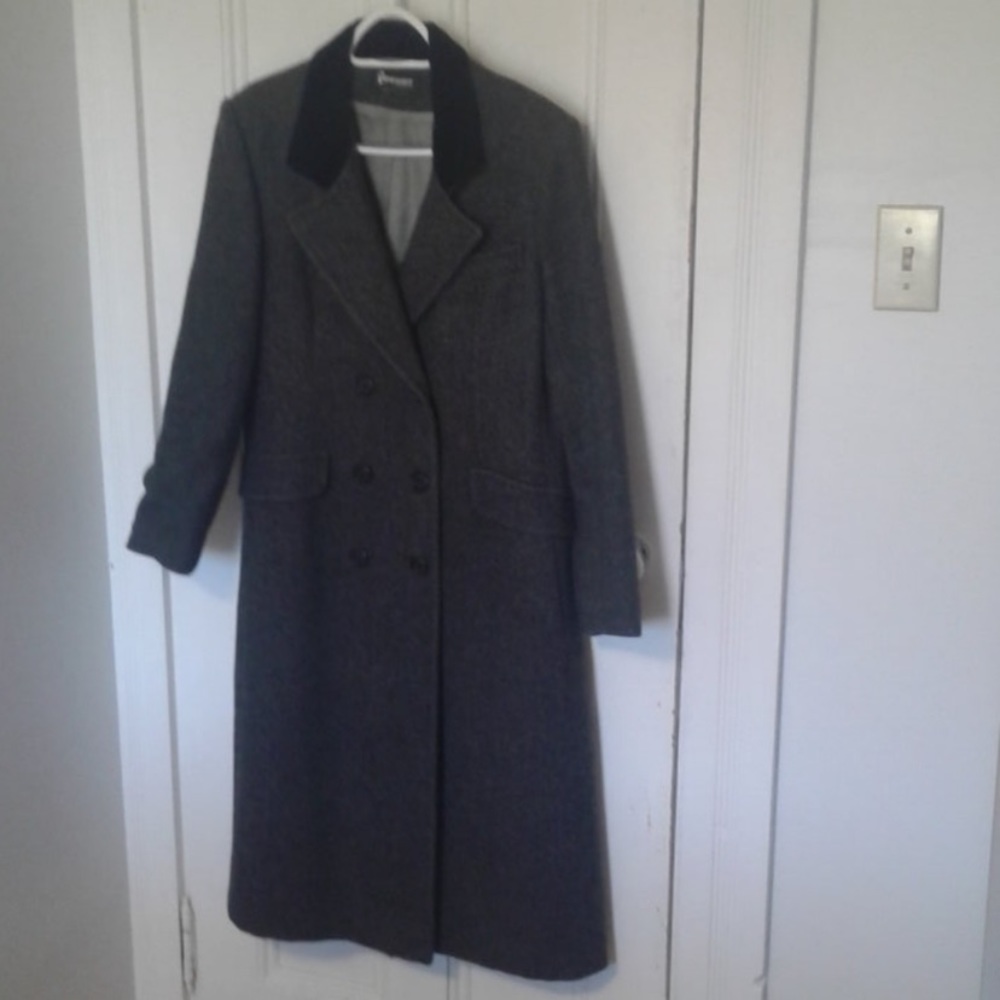 Grey wool coat